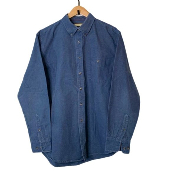 G.H.Bass&Co. L Blue Button Down Shirt - Picture 1 of 7